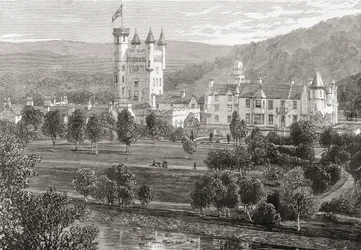 Balmoral Castle, Aberdeenshire, Seen from the River Dee